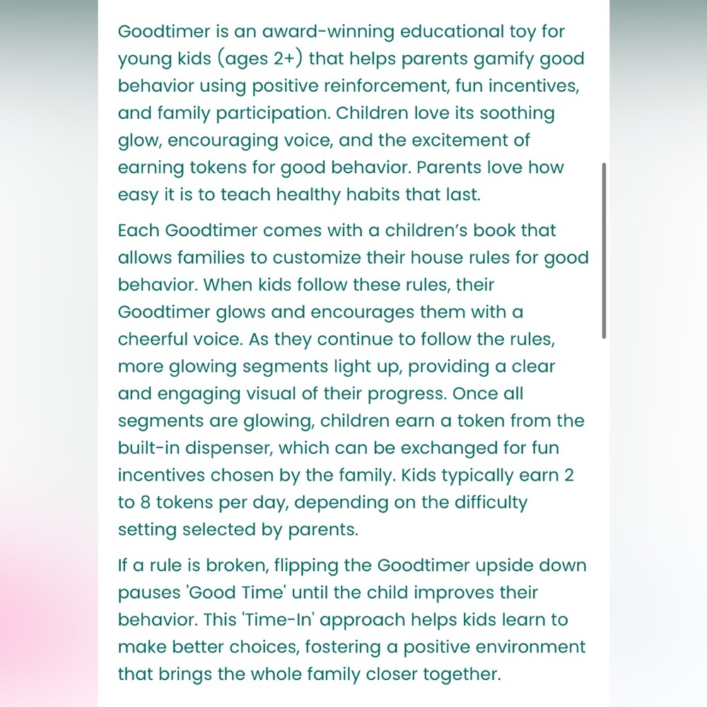 Goodtimer Positive Reinforcement Parenting Solution - Picture 3 of 5